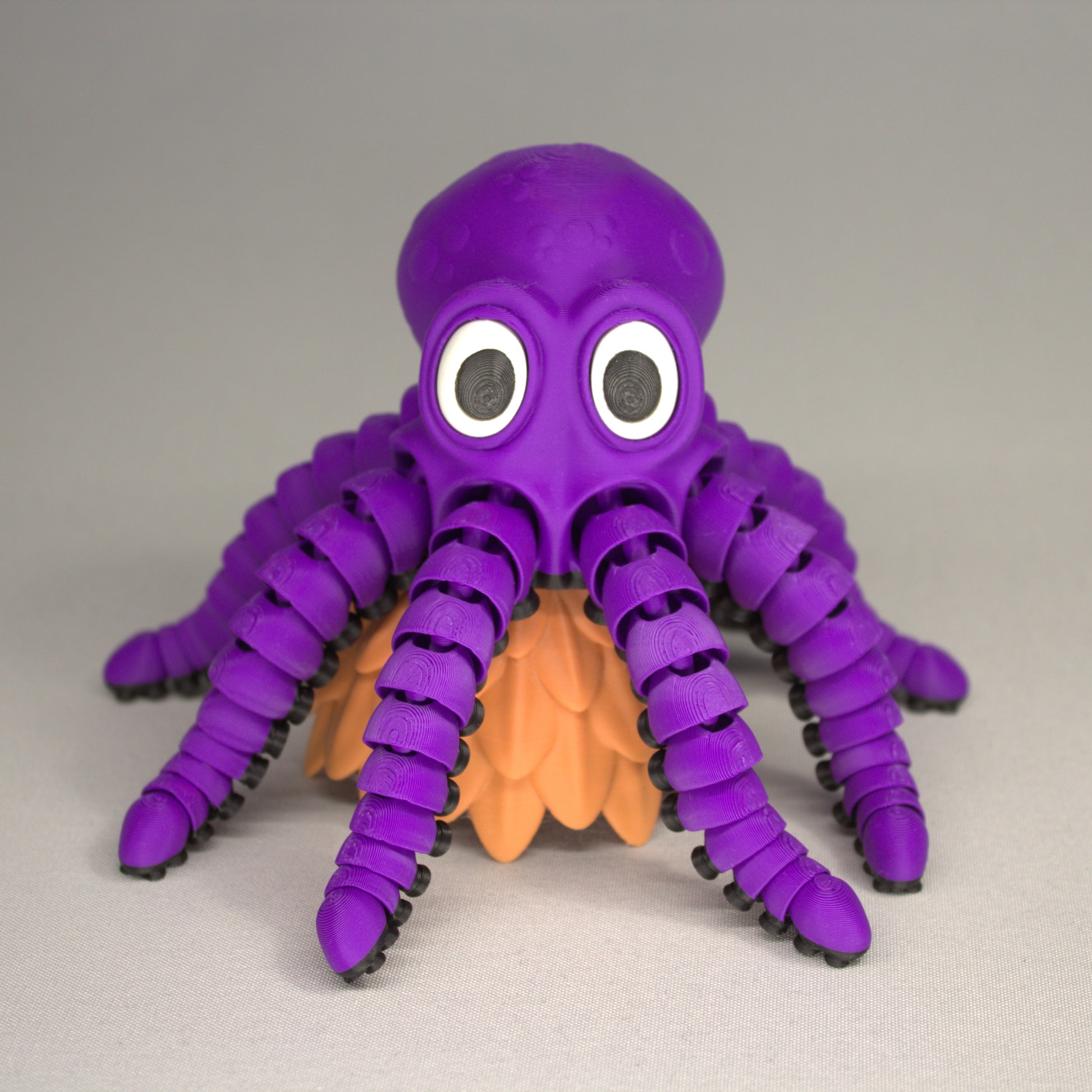 3D Printed Articulated Octopus Fidget Toy | Stress Relief Sensory Toy | Flexible Octopus Gift | Desk Fidget for Kids & Adults