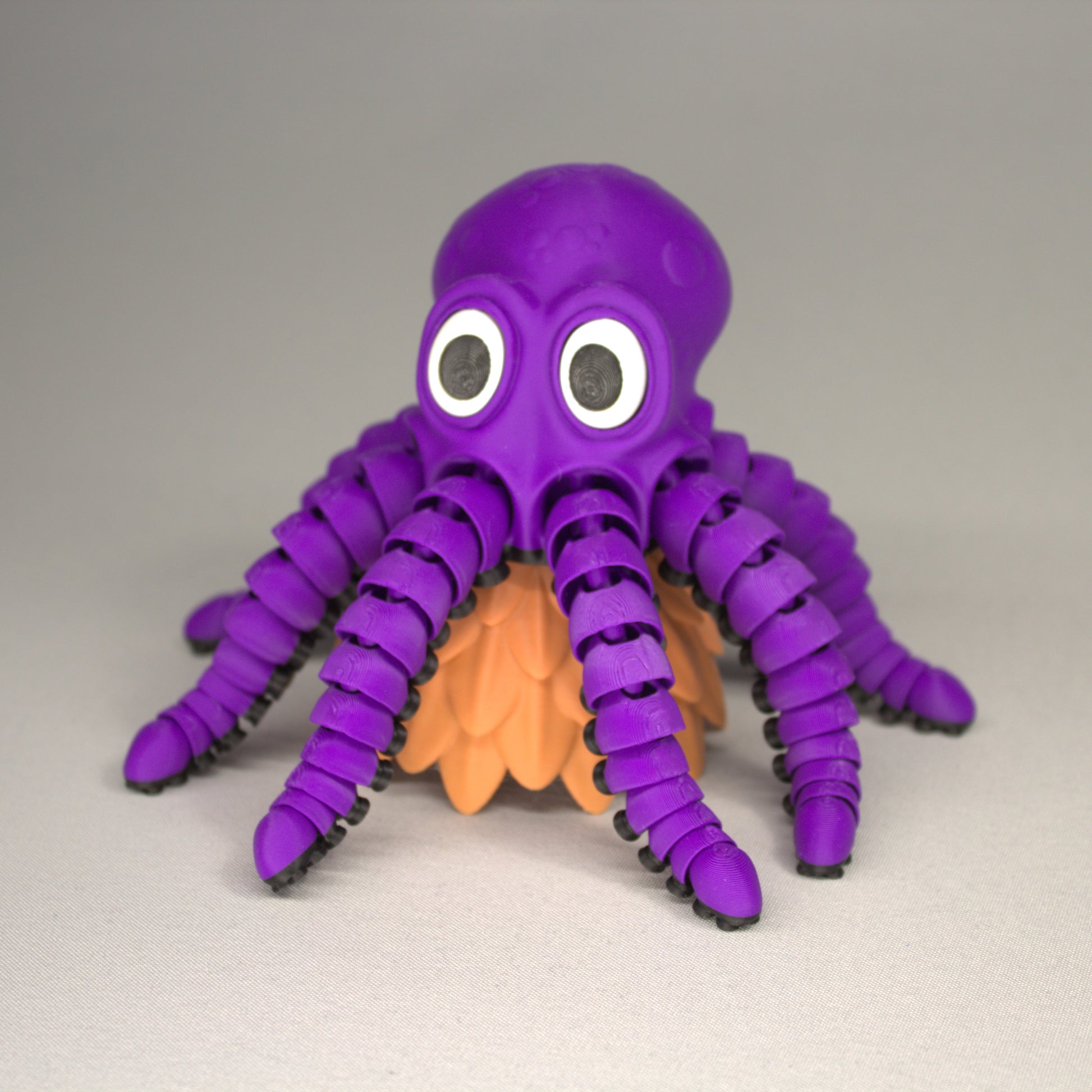 3D Printed Articulated Octopus Fidget Toy | Stress Relief Sensory Toy | Flexible Octopus Gift | Desk Fidget for Kids & Adults