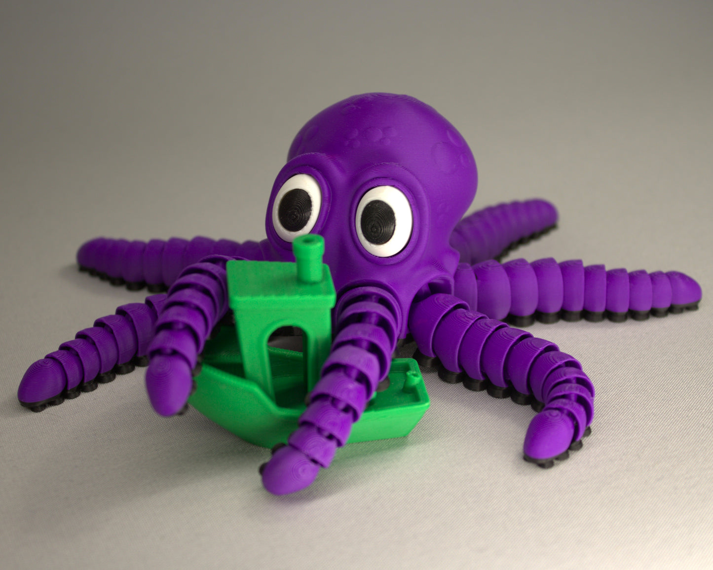 3D Printed Articulated Octopus Fidget Toy | Stress Relief Sensory Toy | Flexible Octopus Gift | Desk Fidget for Kids & Adults