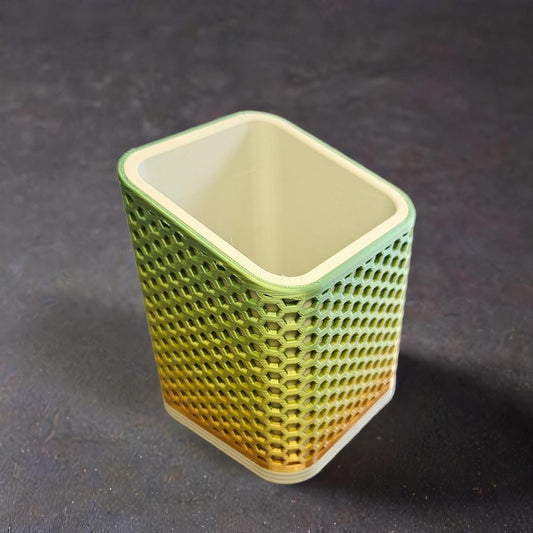 Desk Tidy, Storage Pot, Container, TV Remote Tidy, Paint Brush Holder, Hobby Organiser, Unique, Bespoke Design, Bright, Flexymal