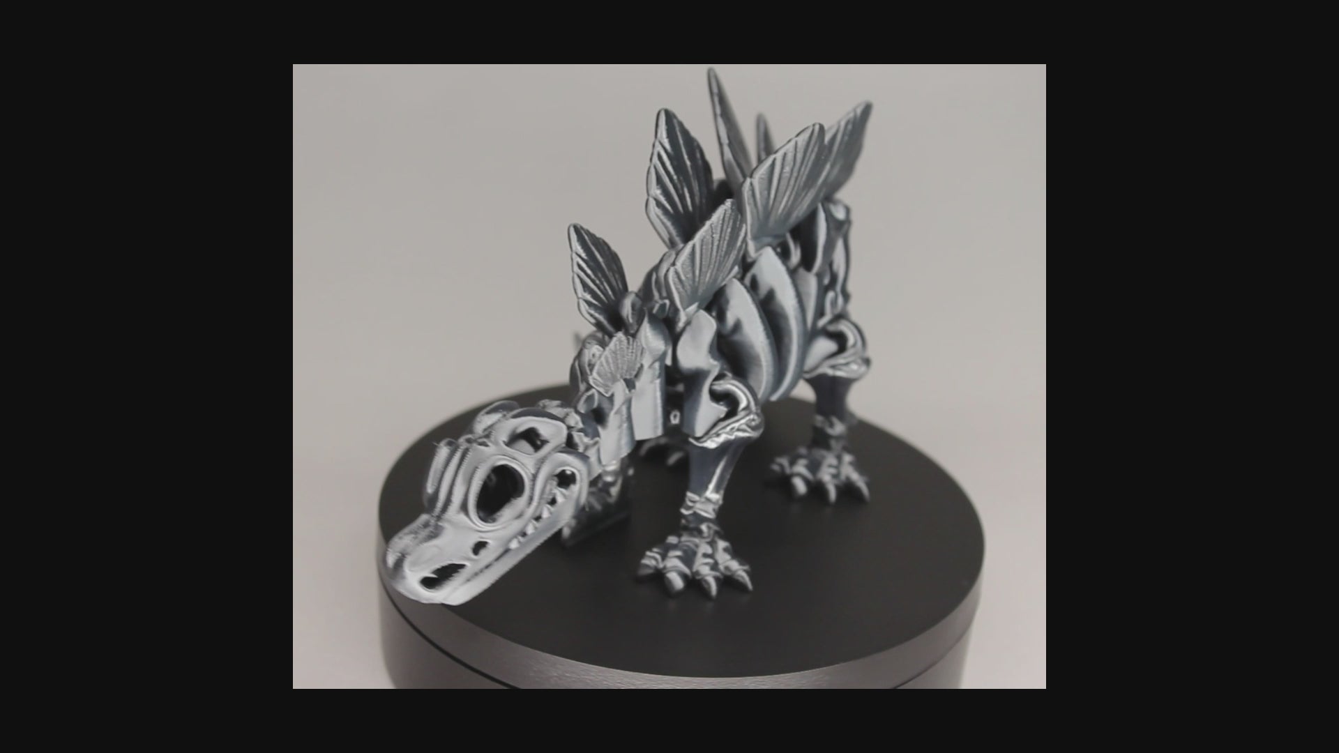 Stegosaurus 3D Printed Dinosaur Skeleton Fidget Toy Flexible Joints