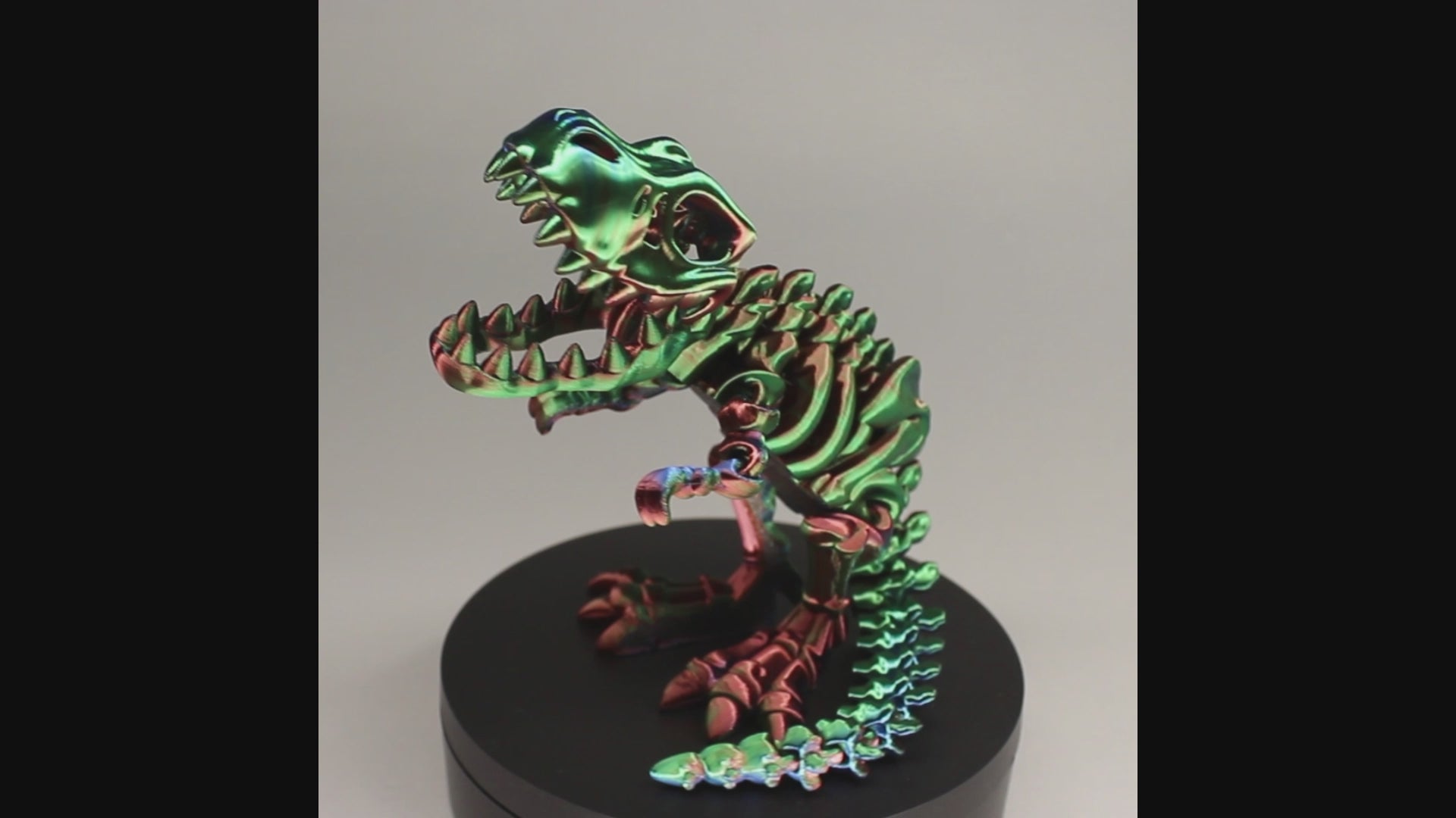 T-Rex 3D Printed Dinosaur Skeleton Fidget Toy Flexible Joints